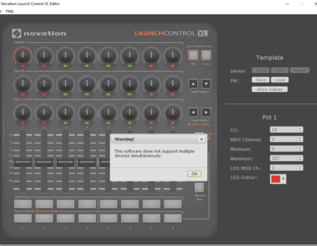 Novation- This Software does not support multiple devices simultaneously-Akiatech